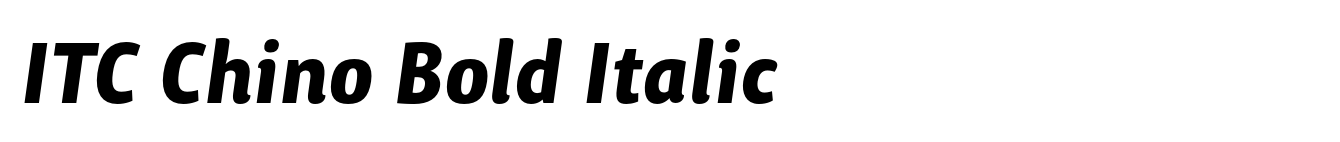 ITC Chino Bold Italic image